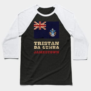 Flag of Tristan da Cunha Baseball T-Shirt